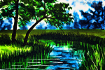nacht-am-fluss - visartis®