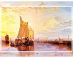 William Turner-Dordrecht-The Dort Packet Boat from Rotterdam Becalmed-digitally remastered by VISARTiS®